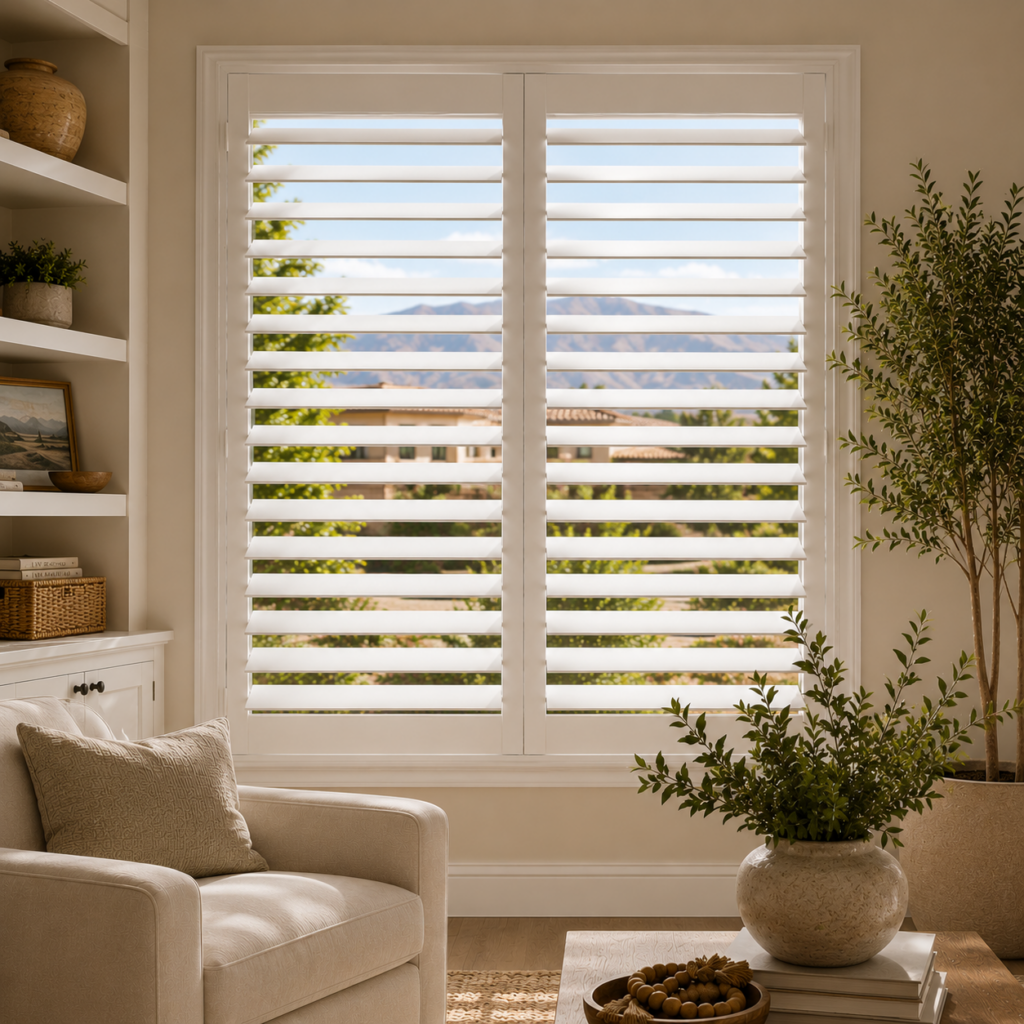 Angled Louvers – Shutters