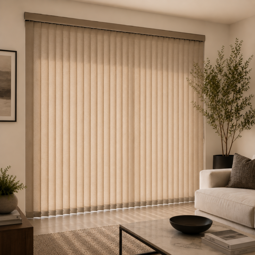 Fully Closed – Vertical Shades