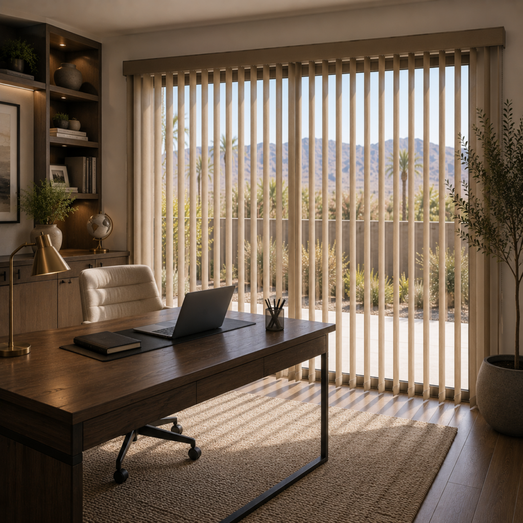 Home Office – Vertical Shades