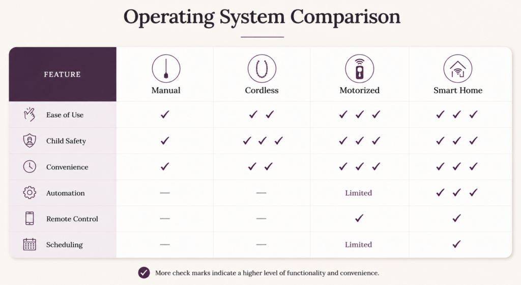 Custom operating systems in a modern interior