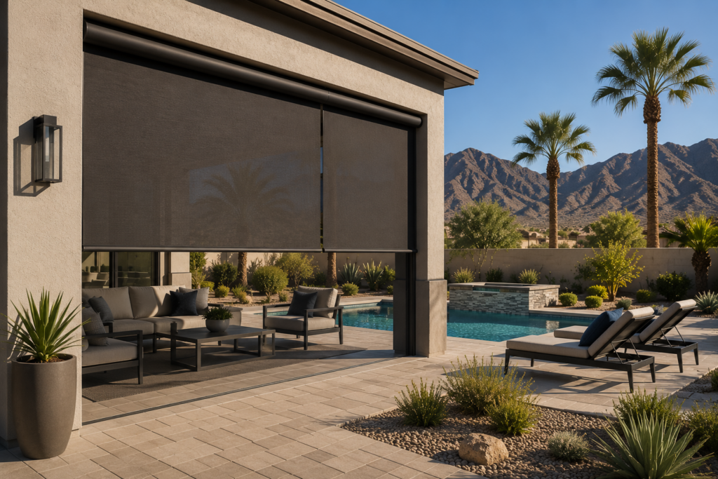 Custom outdoor window solutions in a modern interior
